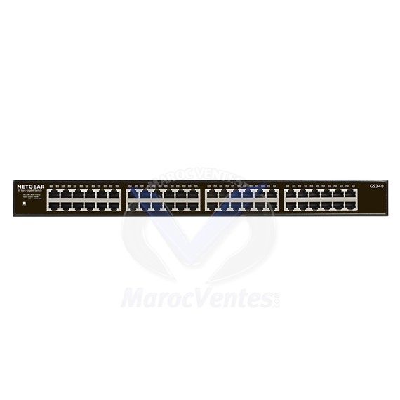 Switch non manageable 48 ports Gigabit Ethernet 10/100/1000 Mbps boîtier métal GS348