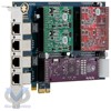 Carte analogique modulaire à 4 ports FXO/FXS ,PCI ou PCI-Express avec option Anti-Echo