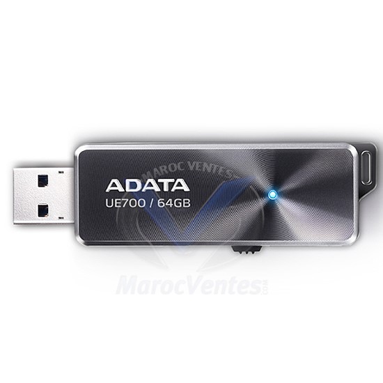 Clé USB-FLASH3.0 64GB BLACK AUE700-64G-CBK
