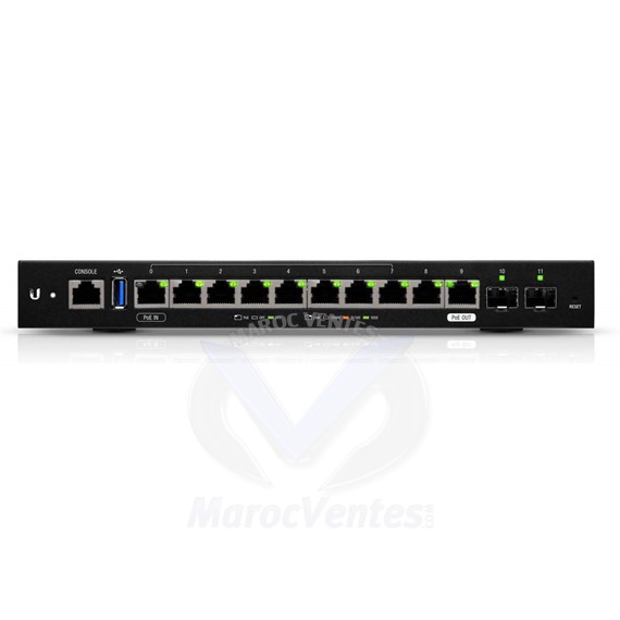 EdgeRouter 12 Ports Gigabit Ethernet 10/100/1000 Mbit/s IPSec SNMP SSH MIPS64 1000 MHz ER-12-EU