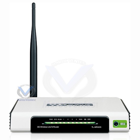 Routeur WiFi 3G TL-MR3220 + commutateur 4 ports TL-MR3220