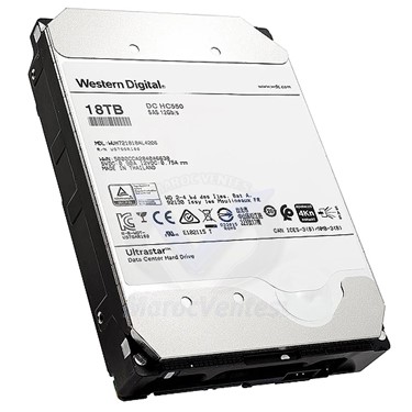 Ultrastar DC HC550 Disque Dur 18 To 4Kn SAS 12 Go/s 7 200 tr/min 3,5"