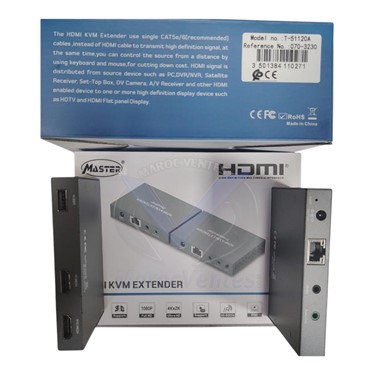 KVM Extender HDMI 2.0 Master sur Cat5e/6 (T-51120A) jusqu'à 120m