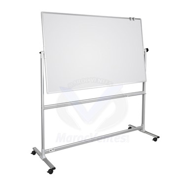 TABLEAU BLANC MOBILE DOUBLE FACE OVALE 120X200CM GTO