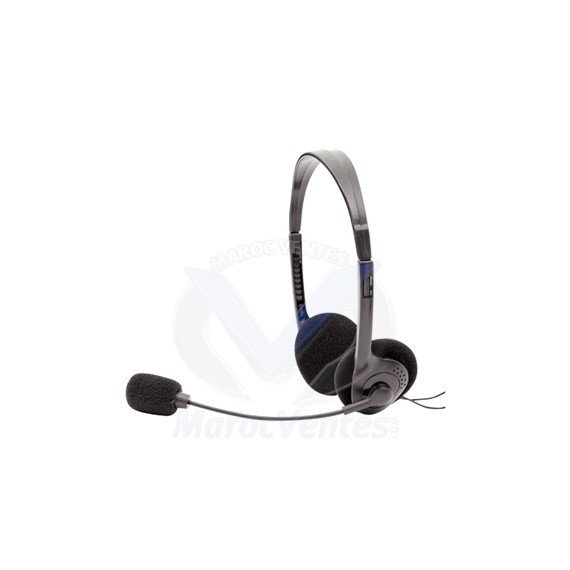 DACOMEX CASQUE-MICRO STÉRÉO AJUSTABLE USB NOIR - 059808 059808
