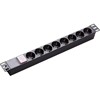 MULTIPRISE 8 PORTS PDU 1.5U/19 /2MT/16A/1.5MM2 GI-CUFOC-8 ALUM.SILVER