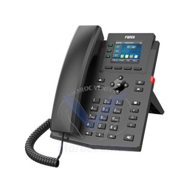 Téléphone 4 lignes SIP économique doté d'un écran couleur performant. *Sans Alimentation
