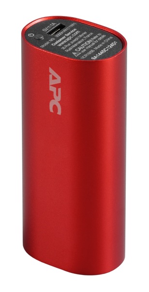 Bloc d'alimentation mobile  cylindre Li-ion 3000mAh rouge (EMEA / CIS / MEA)