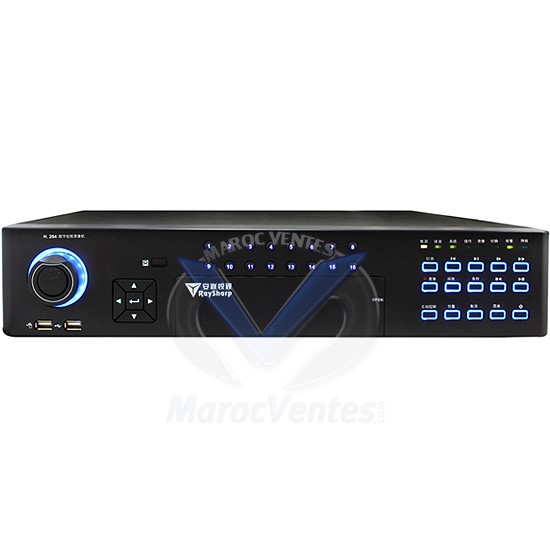 DVR 16 voies vidéo - 16 Audio enregistrement 400 fps Full D1 04D9616B-H
