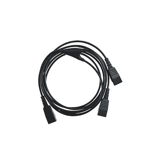 Jabra Casque Cord Supervisor 1,5m straight QD to 2xQD
