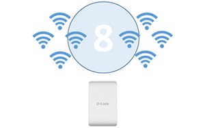 Point D'accès WiFi Extérieur D-Link DAP-3712 - Portée Jusqu'à 20 Km, 867 Mbit/s, PoE Inclus - Étanche, Protection Foudre 8 KV