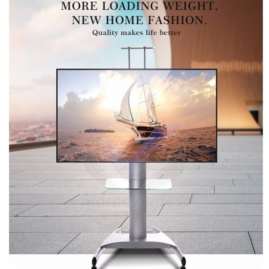 Meuble Support TV Robuste avec Roulettes DGT18-T001-2