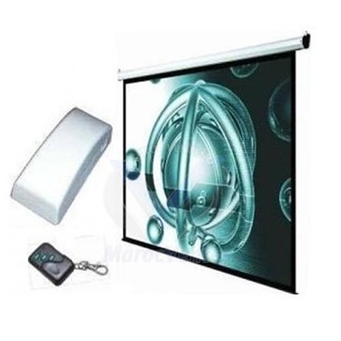 Ecran de Projection  Mural Electrique + Télécommande Radio sans Fil 2X2M /6X4.5 M