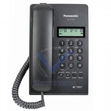 Poste Téléphonique Analogique Afficheur LCD 2 Lignes