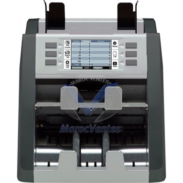 Countmax-PLUS Compteuse de billets double poche Ecran 4.3" tactile LCD