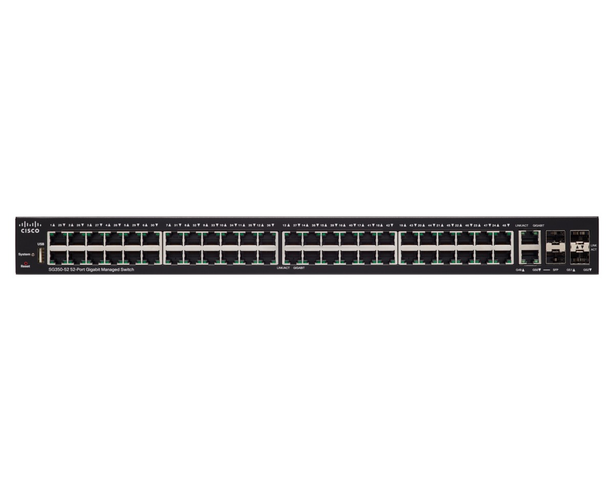 Switch C3 Géré 48 x 10/100/1000 + 2 x SFP Gigabit combiné + 2 x Gigabit SFP Montable sur rack