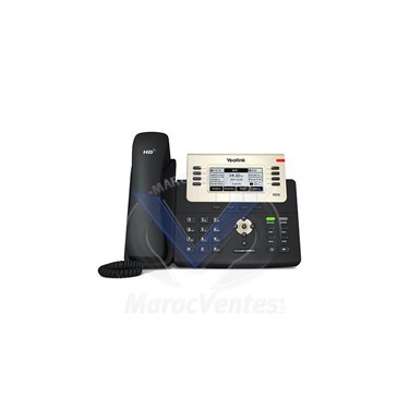Téléphone 6 comptes SIP Gigabit PoE USB Ecran LCD 3,66"