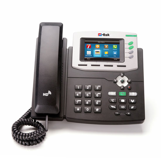 Téléphone IP  Gigabit  Couleur PoE 3,5" LCD 3 Comptes VoiP