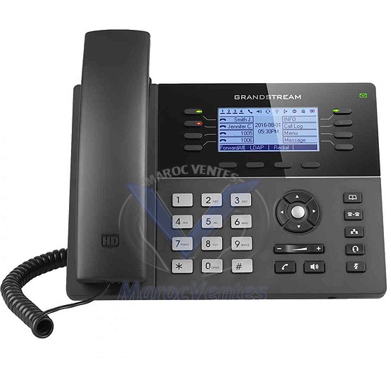 Téléphone IP 8 Lignes 4 Comptes SIP Ecran LCD GXP1780